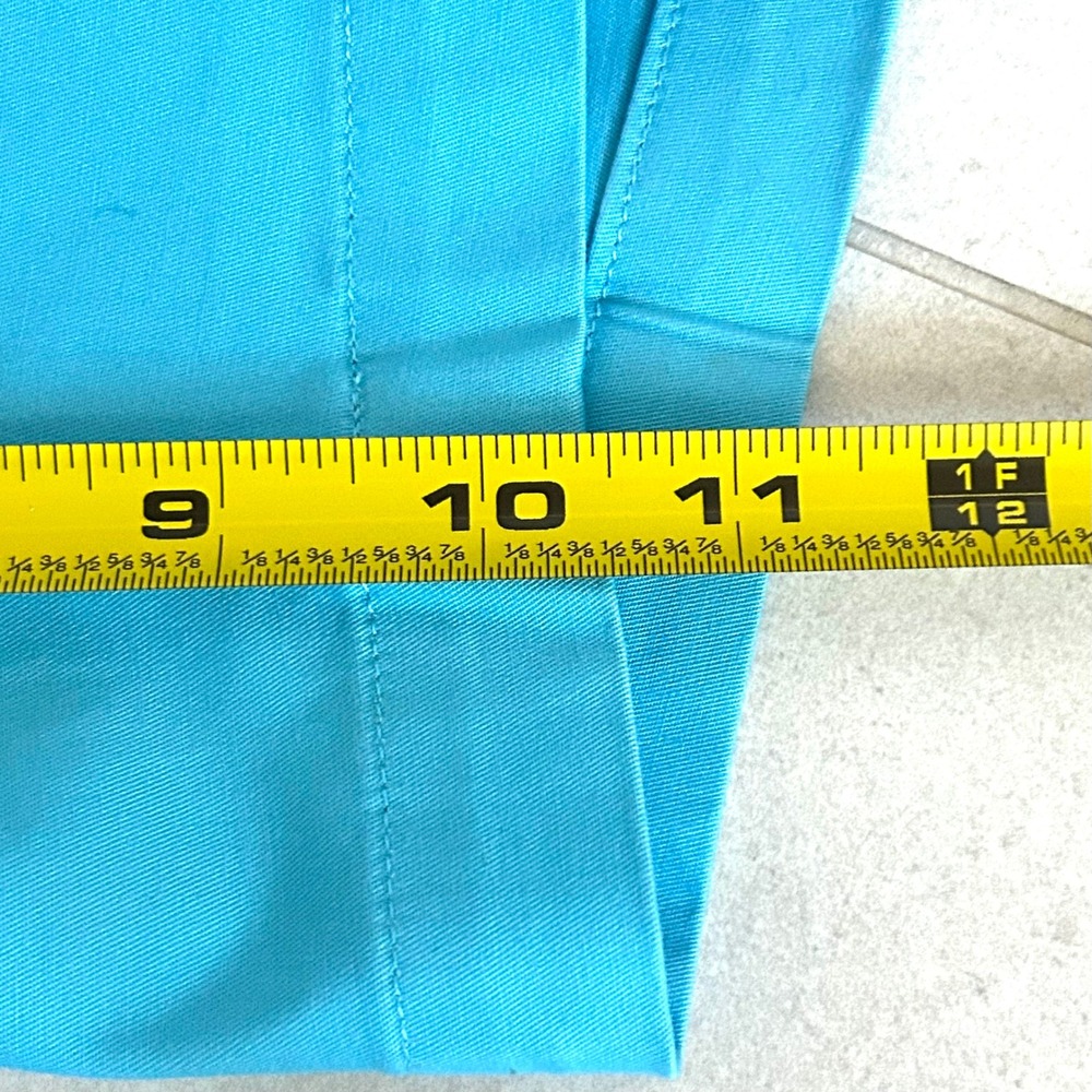 NWT Talbots Women's Turquoise Blue Cotton Stretch Bermuda Shorts Size 12 - Picture 5 of 11